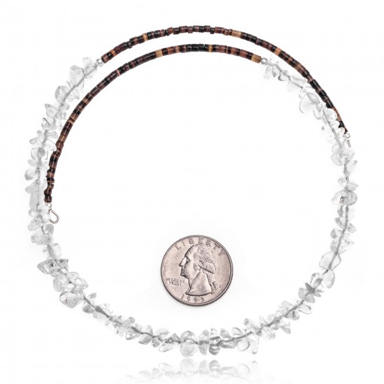 Clear Quartz Certified Authentic Navajo Native American Adjustable Choker Wrap Necklace 25569 All Products NB180926223241 25569 (by LomaSiiva) Clear Quartz Certified Authentic Navajo Native American Adjustable Choker Wrap Necklace 25569 All Products NB180926223241 25569 (by LomaSiiva)