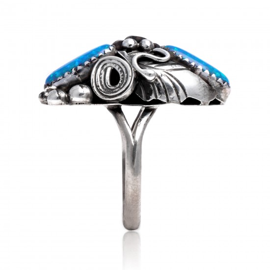 Flower and Leaf Opal .925 Sterling Silver Certified Authentic Navajo Native American Handmade Ring Size 7 26205-12 All Products NB151223222821-12 26205-12 (by LomaSiiva) Flower and Leaf Opal .925 Sterling Silver Certified Authentic Navajo Native American Handmade Ring Size 7 26205-12 All Products NB151223222821-12 26205-12 (by LomaSiiva)