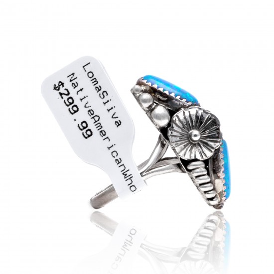 Flower and Leaf Opal .925 Sterling Silver Certified Authentic Navajo Native American Handmade Ring Size 7 26205-12 All Products NB151223222821-12 26205-12 (by LomaSiiva) Flower and Leaf Opal .925 Sterling Silver Certified Authentic Navajo Native American Handmade Ring Size 7 26205-12 All Products NB151223222821-12 26205-12 (by LomaSiiva)