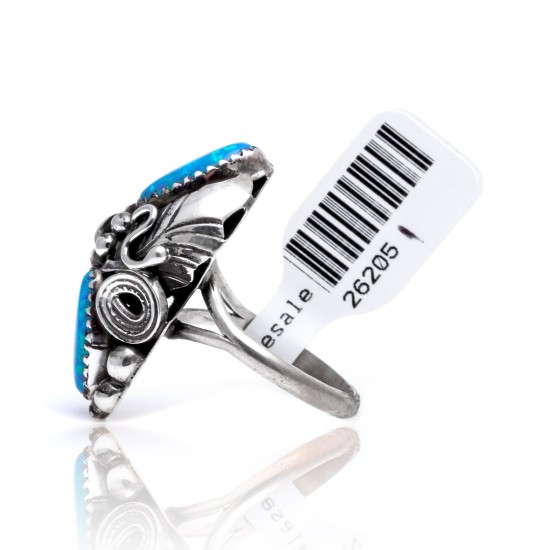 Flower and Leaf Opal .925 Sterling Silver Certified Authentic Navajo Native American Handmade Ring Size 7 26205-12 All Products NB151223222821-12 26205-12 (by LomaSiiva) Flower and Leaf Opal .925 Sterling Silver Certified Authentic Navajo Native American Handmade Ring Size 7 26205-12 All Products NB151223222821-12 26205-12 (by LomaSiiva)