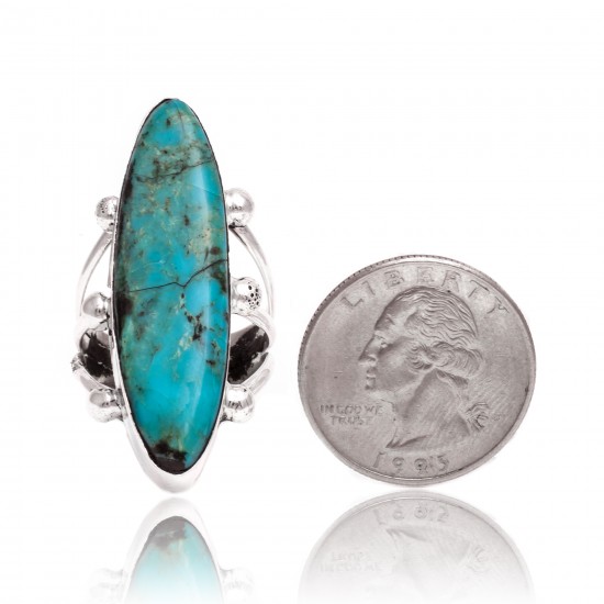 Natural Turquoise .925 Sterling Silver Certified Authentic Navajo Native American Handmade Ring 26235 All Products NB15122322282123 26235 (by LomaSiiva) Natural Turquoise .925 Sterling Silver Certified Authentic Navajo Native American Handmade Ring 26235 All Products NB15122322282123 26235 (by LomaSiiva)