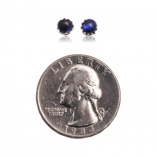 Delicate Blue Pearl Opal .925 Sterling Silver Certified Authentic Navajo Native American Handmade Stud Earrings 27104-141 All Products NB27104-142 27104-141 (by LomaSiiva) Delicate Blue Pearl Opal .925 Sterling Silver Certified Authentic Navajo Native American Handmade Stud Earrings 27104-141 All Products NB27104-142 27104-141 (by LomaSiiva)