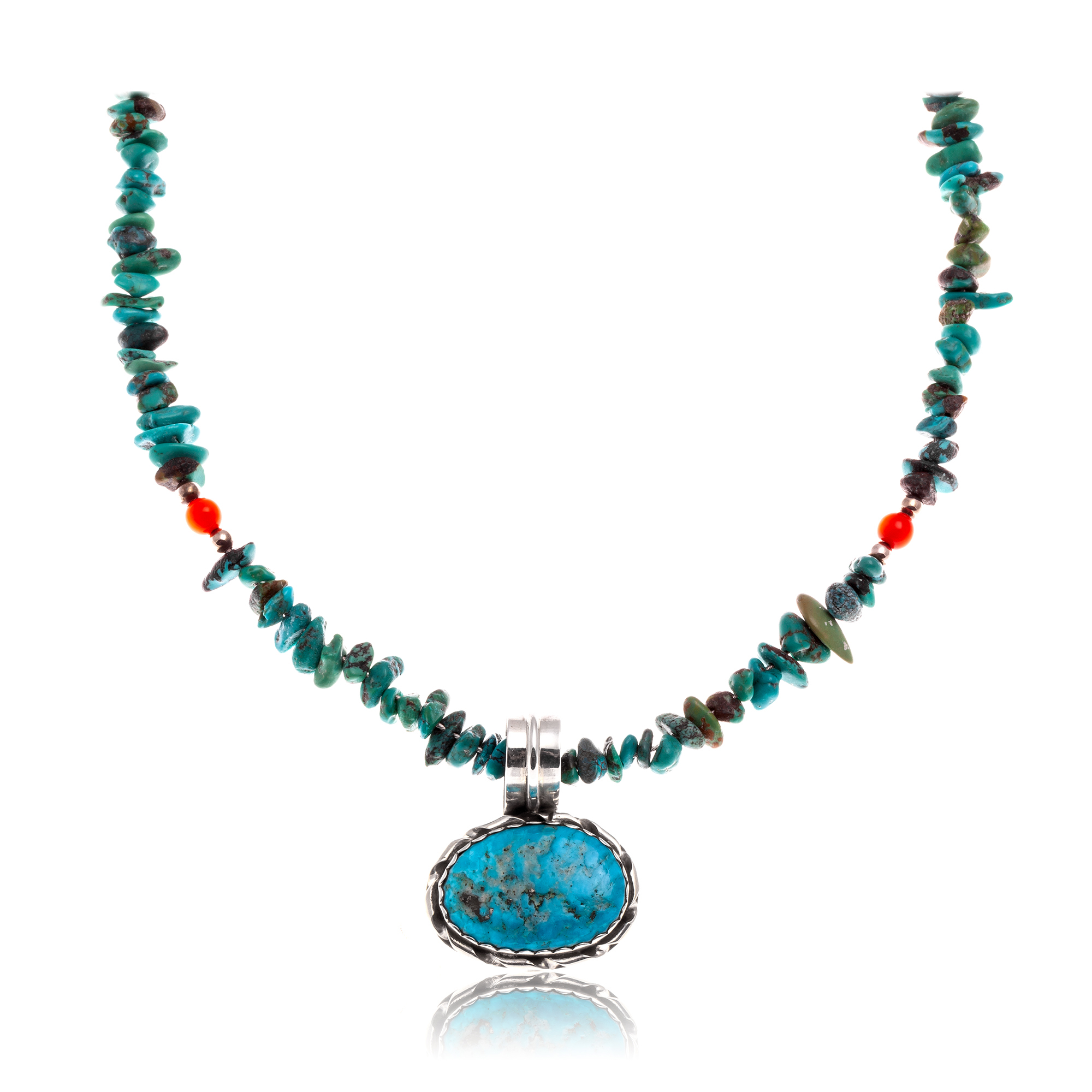 Natural Turquoise .925 Sterling Silver Certified Authentic Navajo Native American Handmade Necklace and Pendant 370989696233 All Products NB370989696233 370989696233 (by LomaSiiva) Natural Turquoise .925 Sterling Silver Certified Authentic Navajo Native American Handmade Necklace and Pendant 370989696233 All Products NB370989696233 370989696233 (by LomaSiiva)