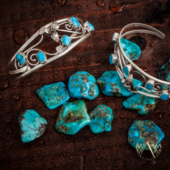 Flower .925 Sterling Silver Certified Authentic Handmade Navajo Native American Natural Arizona Sleeping Beauty Turquoise Cuff Bracelet 12947-2 All Products NB151223182937 12947-2 (by LomaSiiva) Flower .925 Sterling Silver Certified Authentic Handmade Navajo Native American Natural Arizona Sleeping Beauty Turquoise Cuff Bracelet 12947-2 All Products NB151223182937 12947-2 (by LomaSiiva)