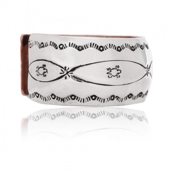 Horny Toad .925 Sterling Silver Pure Copper Certified Authentic Handmade Wide Rare Navajo Native American Cuff Bracelet 24493-1 Clearance NB160406042338 24493-1 (by LomaSiiva) Horny Toad .925 Sterling Silver Pure Copper Certified Authentic Handmade Wide Rare Navajo Native American Cuff Bracelet 24493-1 Clearance NB160406042338 24493-1 (by LomaSiiva)