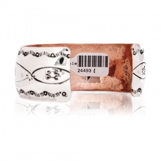 Horny Toad .925 Sterling Silver Pure Copper Certified Authentic Handmade Wide Rare Navajo Native American Cuff Bracelet 24493-1 Clearance NB160406042338 24493-1 (by LomaSiiva) Horny Toad .925 Sterling Silver Pure Copper Certified Authentic Handmade Wide Rare Navajo Native American Cuff Bracelet 24493-1 Clearance NB160406042338 24493-1 (by LomaSiiva)