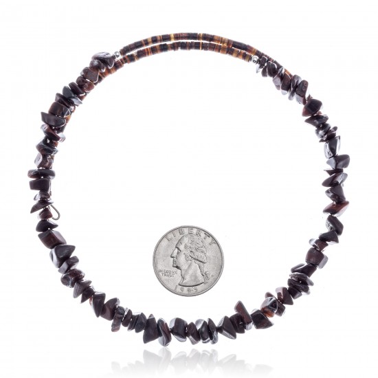 Red Tigers Eye Certified Authentic Navajo Native American Adjustable Choker Wrap Necklace 25571 All Products NB180926223250 25571 (by LomaSiiva) Red Tigers Eye Certified Authentic Navajo Native American Adjustable Choker Wrap Necklace 25571 All Products NB180926223250 25571 (by LomaSiiva)