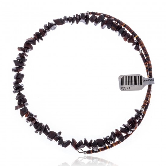 Red Tigers Eye Certified Authentic Navajo Native American Adjustable Choker Wrap Necklace 25571 All Products NB180926223250 25571 (by LomaSiiva) Red Tigers Eye Certified Authentic Navajo Native American Adjustable Choker Wrap Necklace 25571 All Products NB180926223250 25571 (by LomaSiiva)
