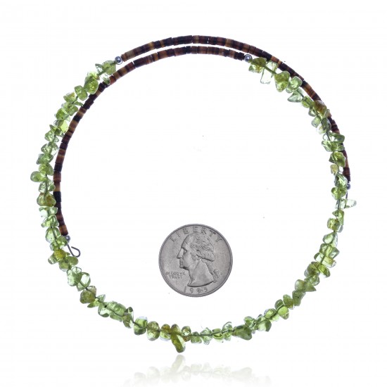 Peridot Certified Authentic Navajo Native American Adjustable Choker Wrap Necklace 25577 All Products NB180926223242 25577 (by LomaSiiva) Peridot Certified Authentic Navajo Native American Adjustable Choker Wrap Necklace 25577 All Products NB180926223242 25577 (by LomaSiiva)