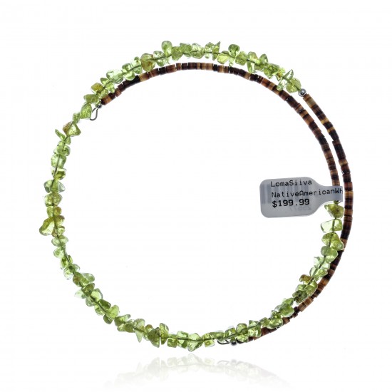 Peridot Certified Authentic Navajo Native American Adjustable Choker Wrap Necklace 25577 All Products NB180926223242 25577 (by LomaSiiva) Peridot Certified Authentic Navajo Native American Adjustable Choker Wrap Necklace 25577 All Products NB180926223242 25577 (by LomaSiiva)