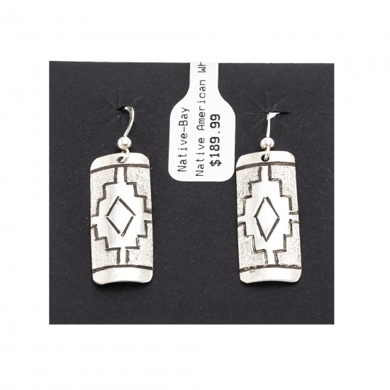 .925 Sterling Silver Certified Authentic Handmade Navajo Native American Earrings 18312 All Products NB180612004647 18312 (by LomaSiiva) .925 Sterling Silver Certified Authentic Handmade Navajo Native American Earrings 18312 All Products NB180612004647 18312 (by LomaSiiva)