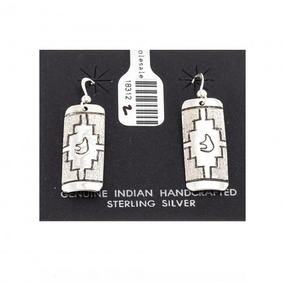 Bear .925 Sterling Silver Certified Authentic Handmade Navajo Native American Earrings 18312-2 All Products NB180612005743 18312-2 (by LomaSiiva) Bear .925 Sterling Silver Certified Authentic Handmade Navajo Native American Earrings 18312-2 All Products NB180612005743 18312-2 (by LomaSiiva)