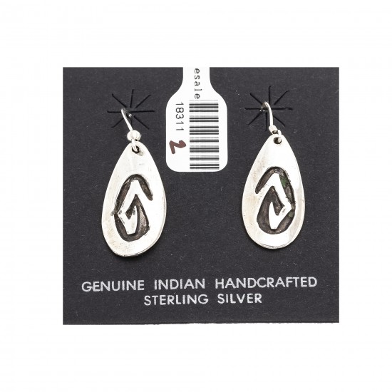 Drop Snake .925 Sterling Silver Certified Authentic Handmade Navajo Native American Earrings 18311-2 All Products NB180612010728 18311-2 (by LomaSiiva) Drop Snake .925 Sterling Silver Certified Authentic Handmade Navajo Native American Earrings 18311-2 All Products NB180612010728 18311-2 (by LomaSiiva)