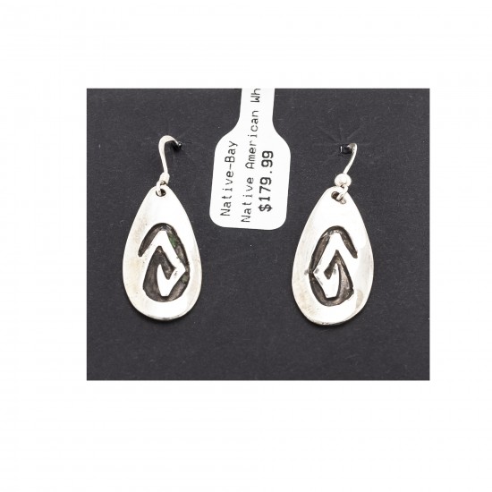 Drop Snake .925 Sterling Silver Certified Authentic Handmade Navajo Native American Earrings 18311-2 All Products NB180612010728 18311-2 (by LomaSiiva) Drop Snake .925 Sterling Silver Certified Authentic Handmade Navajo Native American Earrings 18311-2 All Products NB180612010728 18311-2 (by LomaSiiva)