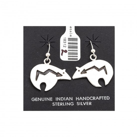Shaped Bear .925 Sterling Silver Certified Authentic Handmade Navajo Native American Earrings 18312-3 All Products NB180612020335 18312-3 (by LomaSiiva) Shaped Bear .925 Sterling Silver Certified Authentic Handmade Navajo Native American Earrings 18312-3 All Products NB180612020335 18312-3 (by LomaSiiva)