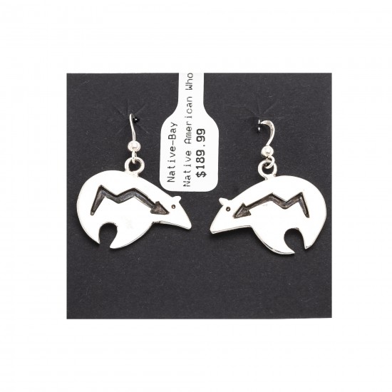 Shaped Bear .925 Sterling Silver Certified Authentic Handmade Navajo Native American Earrings 18312-3 All Products NB180612020335 18312-3 (by LomaSiiva) Shaped Bear .925 Sterling Silver Certified Authentic Handmade Navajo Native American Earrings 18312-3 All Products NB180612020335 18312-3 (by LomaSiiva)
