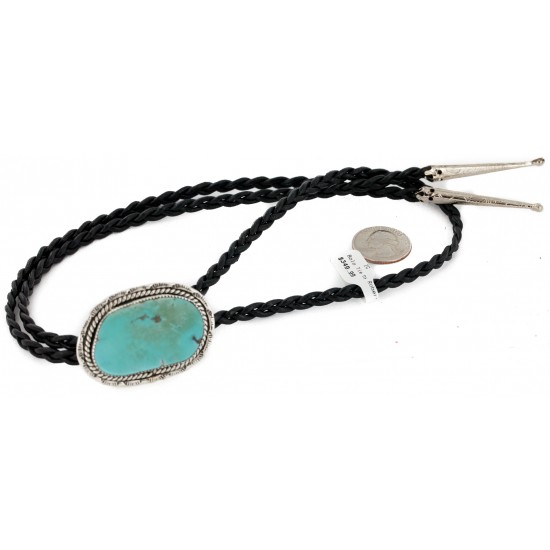 Handmade Certified Authentic Navajo .925 Sterling Silver Natural Turquoise Native American Bolo Tie 24481 All Products NB160130214306 24481 (by LomaSiiva) Handmade Certified Authentic Navajo .925 Sterling Silver Natural Turquoise Native American Bolo Tie 24481 All Products NB160130214306 24481 (by LomaSiiva)