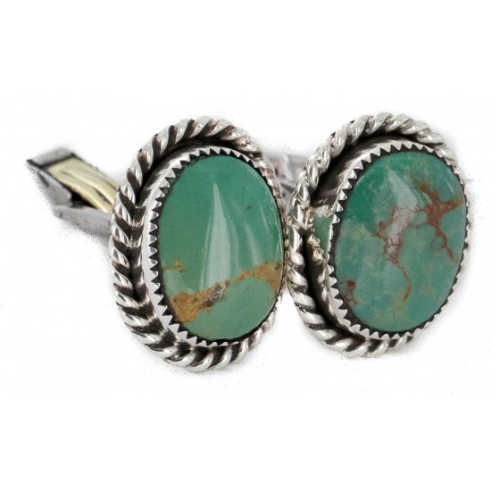 Handmade Certified Authentic Navajo .925 Sterling Silver Natural Turquoise Native American Cuff Links 19123 Cufflinks NB160130205239 19123 (by LomaSiiva) Handmade Certified Authentic Navajo .925 Sterling Silver Natural Turquoise Native American Cuff Links 19123 Cufflinks NB160130205239 19123 (by LomaSiiva)