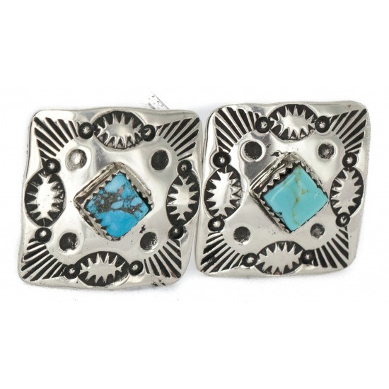 Handmade Certified Authentic Navajo Nickel Natural Turquoise Native American Cuff Links 19127 Cufflinks NB160130210721 19127 (by LomaSiiva) Handmade Certified Authentic Navajo Nickel Natural Turquoise Native American Cuff Links 19127 Cufflinks NB160130210721 19127 (by LomaSiiva)