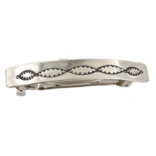Certified Authentic Handmade Navajo Nickel Native American Hair Barrette 10345-3 All Products NB160129003016 10345-3 (by LomaSiiva) Certified Authentic Handmade Navajo Nickel Native American Hair Barrette 10345-3 All Products NB160129003016 10345-3 (by LomaSiiva)
