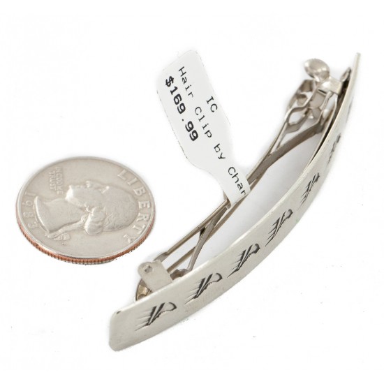 Handmade Bear Paw Certified Authentic Navajo Nickel Native American Hair Barrette 10344-4 All Products NB160129004614 10344-4 (by LomaSiiva) Handmade Bear Paw Certified Authentic Navajo Nickel Native American Hair Barrette 10344-4 All Products NB160129004614 10344-4 (by LomaSiiva)
