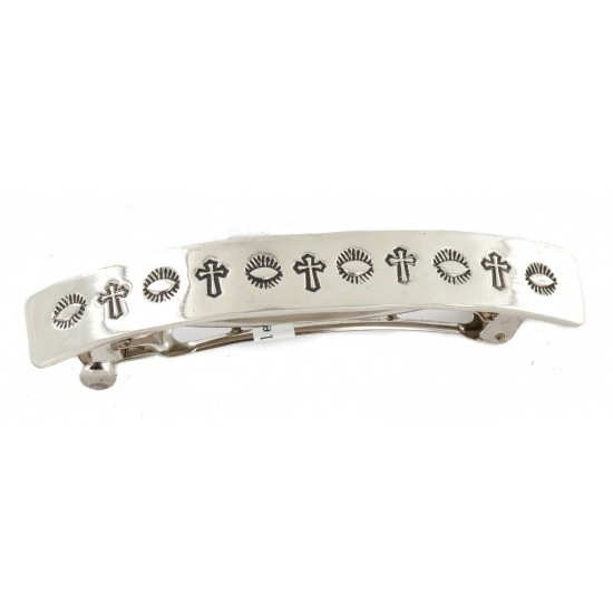Handmade Cross Certified Authentic Navajo Nickel Native American Hair Barrette 10344-1 All Products NB160129000827 10344-1 (by LomaSiiva) Handmade Cross Certified Authentic Navajo Nickel Native American Hair Barrette 10344-1 All Products NB160129000827 10344-1 (by LomaSiiva)