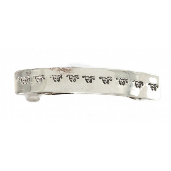 Horse Handmade Certified Authentic Navajo Nickel Native American Hair Barrette 10344-2 All Products NB160128232958 10344-2 (by LomaSiiva) Horse Handmade Certified Authentic Navajo Nickel Native American Hair Barrette 10344-2 All Products NB160128232958 10344-2 (by LomaSiiva)