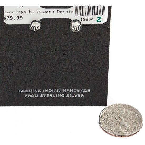Bear Paw Handmade Certified Authentic Hopi .925 Sterling Silver Stud Native American Earrings 12854-2 All Products NB160208192124 12854-2 (by LomaSiiva) Bear Paw Handmade Certified Authentic Hopi .925 Sterling Silver Stud Native American Earrings 12854-2 All Products NB160208192124 12854-2 (by LomaSiiva)