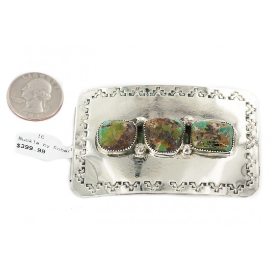 Certified Authentic Handmade Navajo Nickel Natural Turquoise Native American Buckle 1215 All Products NB160207073115 1215 (by LomaSiiva) Certified Authentic Handmade Navajo Nickel Natural Turquoise Native American Buckle 1215 All Products NB160207073115 1215 (by LomaSiiva)