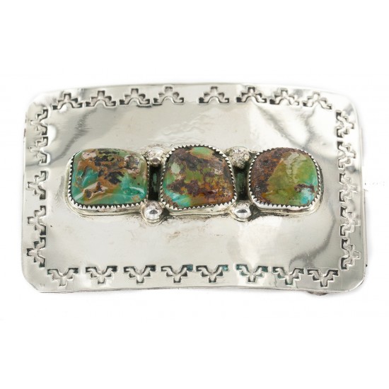 Certified Authentic Handmade Navajo Nickel Natural Turquoise Native American Buckle 1215 All Products NB160207073115 1215 (by LomaSiiva) Certified Authentic Handmade Navajo Nickel Natural Turquoise Native American Buckle 1215 All Products NB160207073115 1215 (by LomaSiiva)