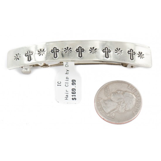 Handmade Certified Authentic Cross Nickel Navajo Native American Hair Barrette 10344-3 All Products NB160207072602 10344-3 (by LomaSiiva) Handmade Certified Authentic Cross Nickel Navajo Native American Hair Barrette 10344-3 All Products NB160207072602 10344-3 (by LomaSiiva)