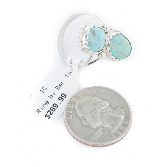 .925 Sterling Silver Handmade Certified Authentic Navajo Natural Turquoise Native American Ring 18187-11 All Products NB160210072732 18187-11 (by LomaSiiva) .925 Sterling Silver Handmade Certified Authentic Navajo Natural Turquoise Native American Ring 18187-11 All Products NB160210072732 18187-11 (by LomaSiiva)