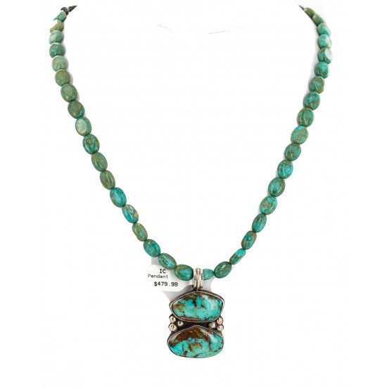.925 Sterling Silver Certified Authentic Navajo Turquoise Native American Necklace 14566-5-15338 All Products NB160212185246 14566-5-15338 (by LomaSiiva) .925 Sterling Silver Certified Authentic Navajo Turquoise Native American Necklace 14566-5-15338 All Products NB160212185246 14566-5-15338 (by LomaSiiva)