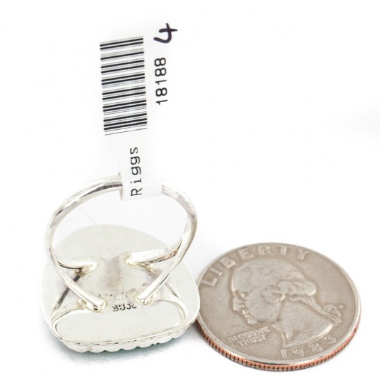 .925 Sterling Silver Handmade Certified Authentic Navajo Natural Turquoise Native American Ring 18188-4 All Products NB160212201448 18188-4 (by LomaSiiva) .925 Sterling Silver Handmade Certified Authentic Navajo Natural Turquoise Native American Ring 18188-4 All Products NB160212201448 18188-4 (by LomaSiiva)