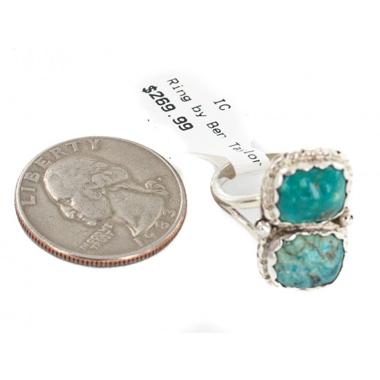 Navajo .925 Sterling Silver Handmade Certified Authentic Natural Turquoise Native American Ring 18187-3 All Products NB160212214040 18187-3 (by LomaSiiva) Navajo .925 Sterling Silver Handmade Certified Authentic Natural Turquoise Native American Ring 18187-3 All Products NB160212214040 18187-3 (by LomaSiiva)