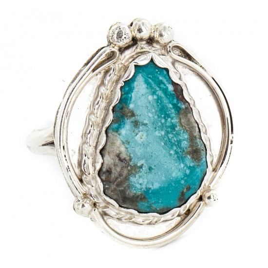 .925 Sterling Silver Handmade Certified Authentic Navajo Natural Turquoise # 8 Native American Ring 18188-1 All Products NB160212201912 18188-1 (by LomaSiiva) .925 Sterling Silver Handmade Certified Authentic Navajo Natural Turquoise # 8 Native American Ring 18188-1 All Products NB160212201912 18188-1 (by LomaSiiva)