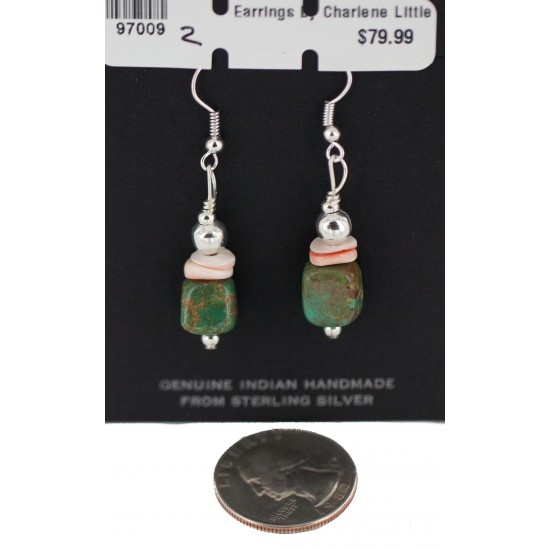 .925 Sterling Silver Hooks Certified Authentic Navajo Natural Turquoise and Graduated Heishi Native American Set 95006-2-97009-2 Sets NB160220224147 95006-2-97009-2 (by LomaSiiva) .925 Sterling Silver Hooks Certified Authentic Navajo Natural Turquoise and Graduated Heishi Native American Set 95006-2-97009-2 Sets NB160220224147 95006-2-97009-2 (by LomaSiiva)