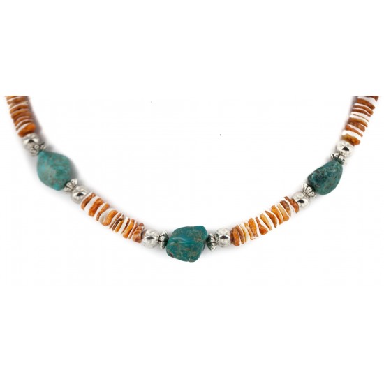 .925 Sterling Silver Hooks Certified Authentic Navajo Natural Turquoise and Graduated Spiny Oyster Native American Set 95006-1-97009-1 Sets NB160220222915 95006-1-97009-1 (by LomaSiiva) .925 Sterling Silver Hooks Certified Authentic Navajo Natural Turquoise and Graduated Spiny Oyster Native American Set 95006-1-97009-1 Sets NB160220222915 95006-1-97009-1 (by LomaSiiva)
