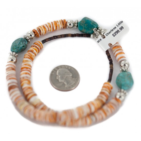 .925 Sterling Silver Hooks Certified Authentic Navajo Natural Turquoise and Graduated Spiny Oyster Native American Set 95006-1-97009-1 Sets NB160220222915 95006-1-97009-1 (by LomaSiiva) .925 Sterling Silver Hooks Certified Authentic Navajo Natural Turquoise and Graduated Spiny Oyster Native American Set 95006-1-97009-1 Sets NB160220222915 95006-1-97009-1 (by LomaSiiva)