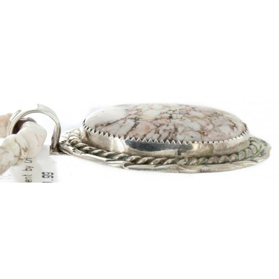 White Buffalo .925 Sterling Silver Certified Authentic Navajo Native American Handmade Necklace and Pendant 12924-2-25289 All Products NB151218000406 12924-2-25289 (by LomaSiiva) White Buffalo .925 Sterling Silver Certified Authentic Navajo Native American Handmade Necklace and Pendant 12924-2-25289 All Products NB151218000406 12924-2-25289 (by LomaSiiva)