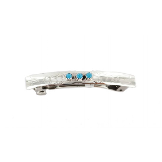 Silver Certified Authentic Handmade Navajo Natural Turquoise Native American Hair Barrette 10346-10 All Products NB160301002006 10346-10 (by LomaSiiva) Silver Certified Authentic Handmade Navajo Natural Turquoise Native American Hair Barrette 10346-10 All Products NB160301002006 10346-10 (by LomaSiiva)