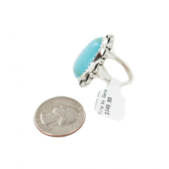 .925 Sterling Silver Navajo Certified Authentic Handmade Natural Turquoise Native American Ring size 8 1/2 18198-1 All Products NB160228042047 18198-1 (by LomaSiiva) .925 Sterling Silver Navajo Certified Authentic Handmade Natural Turquoise Native American Ring size 8 1/2 18198-1 All Products NB160228042047 18198-1 (by LomaSiiva)