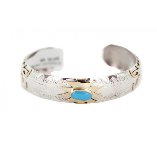 12kt Gold Filled and .925 Sterling Silver Certified Authentic Eagle head Handmade Navajo Natural Turquoise Native American Bracelet 13096 All Products NB160228001033 13096 (by LomaSiiva) 12kt Gold Filled and .925 Sterling Silver Certified Authentic Eagle head Handmade Navajo Natural Turquoise Native American Bracelet 13096 All Products NB160228001033 13096 (by LomaSiiva)
