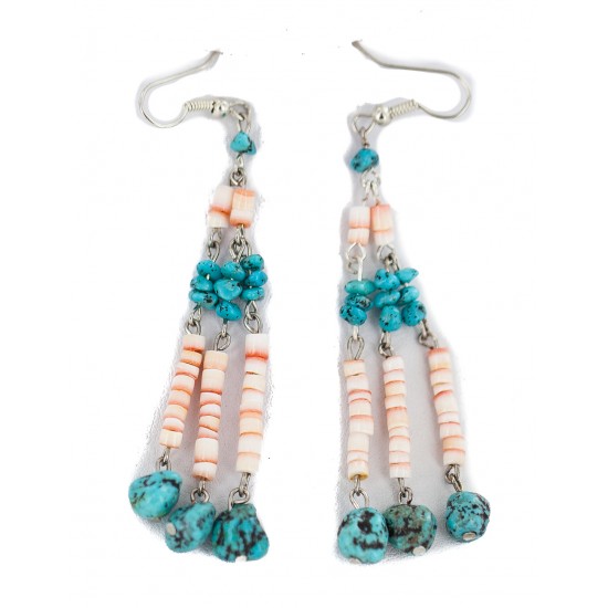 Handmade Certified Authentic Navajo .925 Sterling Silver Natural Turquoise Spiny Oyster Native American Dangle Earrings 18201 All Products NB160228043318 18201 (by LomaSiiva) Handmade Certified Authentic Navajo .925 Sterling Silver Natural Turquoise Spiny Oyster Native American Dangle Earrings 18201 All Products NB160228043318 18201 (by LomaSiiva)