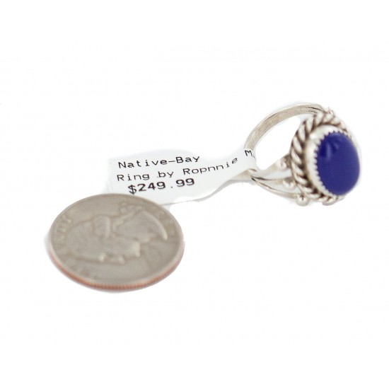 Handmade Navajo Certified Authentic .925 Sterling Silver Natural Lapis Native American Ring Size 6 13106-5 All Products NB160304230240 13106-5 (by LomaSiiva) Handmade Navajo Certified Authentic .925 Sterling Silver Natural Lapis Native American Ring Size 6 13106-5 All Products NB160304230240 13106-5 (by LomaSiiva)