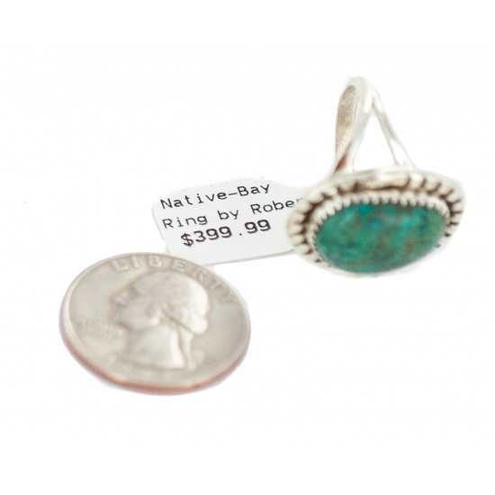 Navajo .925 Sterling Silver Certified Authentic Handmade Turquoise Native American Ring Size 9 18202-4 All Products NB160306010625 18202-4 (by LomaSiiva) Navajo .925 Sterling Silver Certified Authentic Handmade Turquoise Native American Ring Size 9 18202-4 All Products NB160306010625 18202-4 (by LomaSiiva)