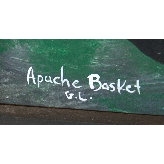 $300 Apache Certified Authentic Painted by Acrylic Apache Basket Native American Painting 10794-1 Painting NB160310214317 10794-1 (by LomaSiiva) $300 Apache Certified Authentic Painted by Acrylic Apache Basket Native American Painting 10794-1 Painting NB160310214317 10794-1 (by LomaSiiva)