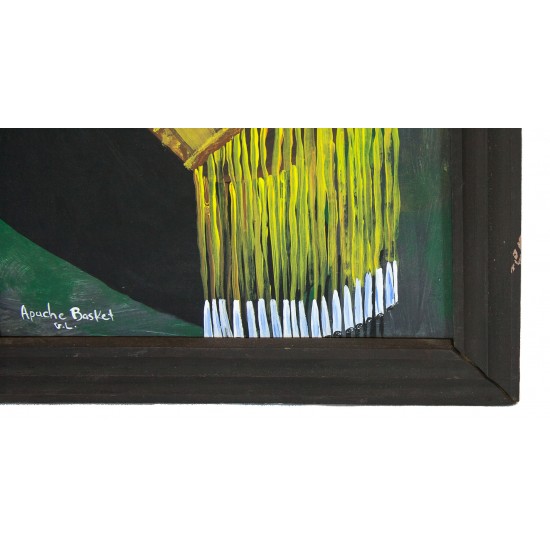 $300 Apache Certified Authentic Painted by Acrylic Apache Basket Native American Painting 10794-1 Painting NB160310214317 10794-1 (by LomaSiiva) $300 Apache Certified Authentic Painted by Acrylic Apache Basket Native American Painting 10794-1 Painting NB160310214317 10794-1 (by LomaSiiva)