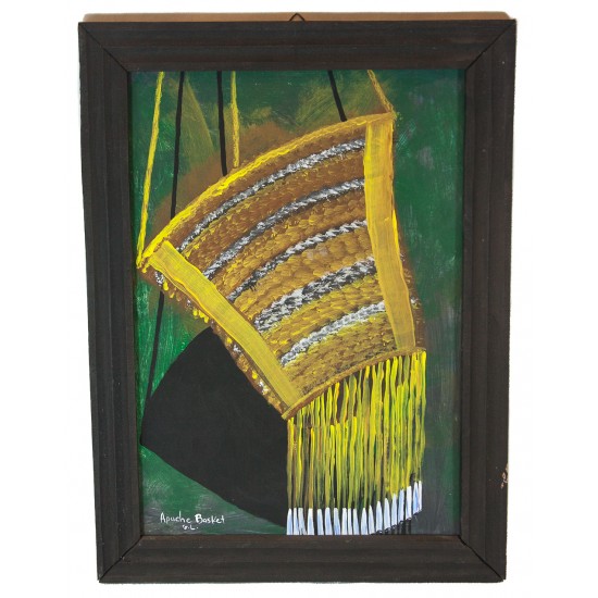 $300 Apache Certified Authentic Painted by Acrylic Apache Basket Native American Painting 10794-1 Painting NB160310214317 10794-1 (by LomaSiiva) $300 Apache Certified Authentic Painted by Acrylic Apache Basket Native American Painting 10794-1 Painting NB160310214317 10794-1 (by LomaSiiva)