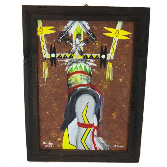 $300 Apache Certified Authentic Painted by Acrylic Apache Mesalero GA AN Native American Painting 10794-2 Painting NB160310215737 10794-2 (by LomaSiiva) $300 Apache Certified Authentic Painted by Acrylic Apache Mesalero GA AN Native American Painting 10794-2 Painting NB160310215737 10794-2 (by LomaSiiva)